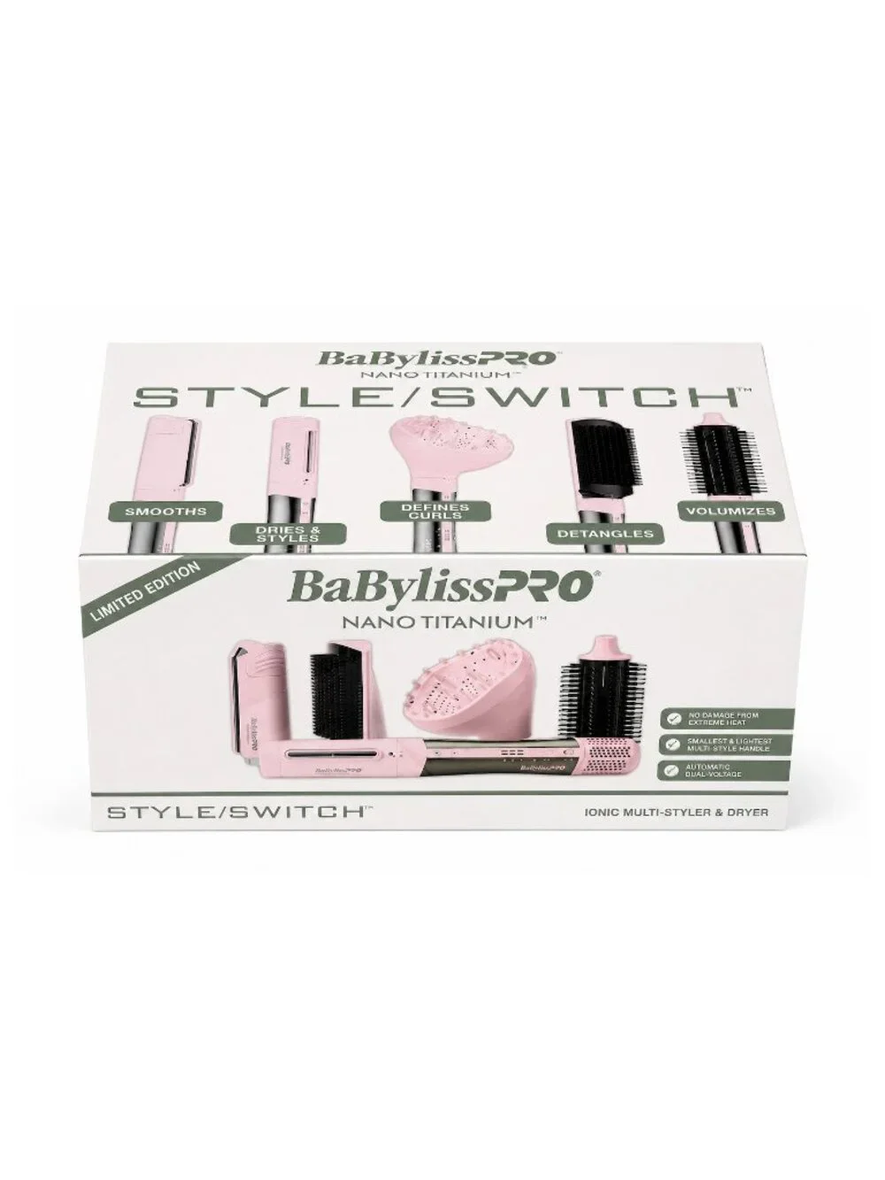 BaBylissPRO Nano Titanium Style/Switch™ Ionic Multi-Styler & Dryer
